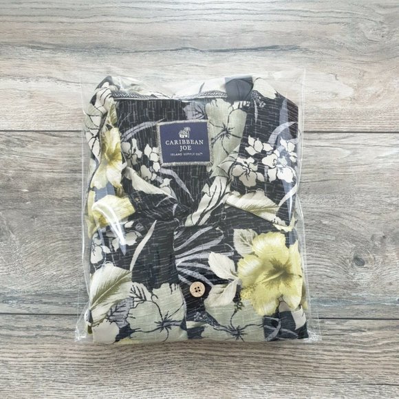 Caribbean Joe Men XL Short Sleeve Hawaiian Shirt Floral Island Tropical Vacation - Picture 11 of 11